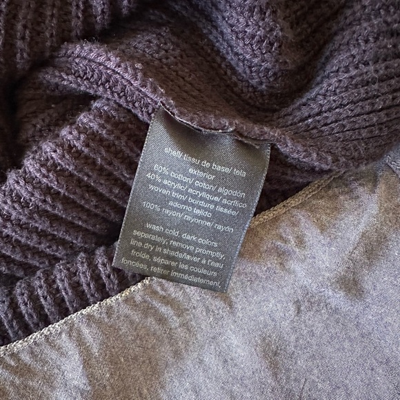 Tommy Hilfiger Navy Sweater with Layered Shirt Hem – Women’s XL - Picture 4 of 9